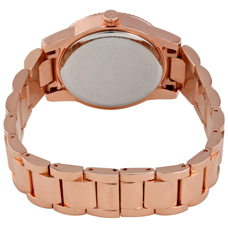 Rose Dial Rose Gold-tone Ladies Watch