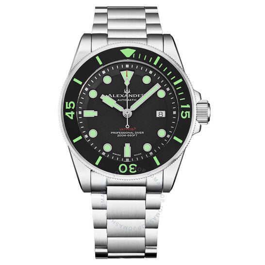 Alexander, 2 Automatic Black Dial Men's Watch