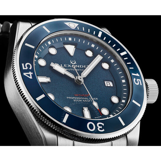 Alexander, 2 Automatic Blue Dial Men's Watch