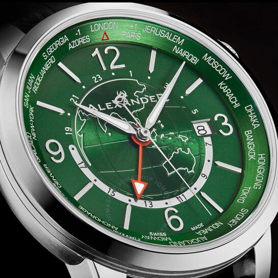 Alexander, 2 Quartz Green Dial Men's Watch