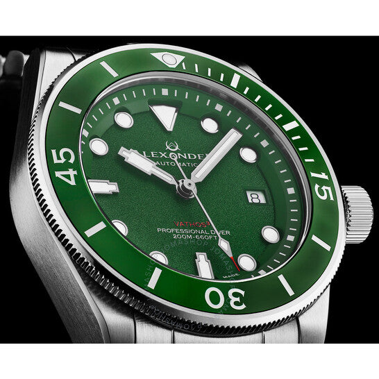 Alexander, 2 Automatic Green Dial Men's Watch