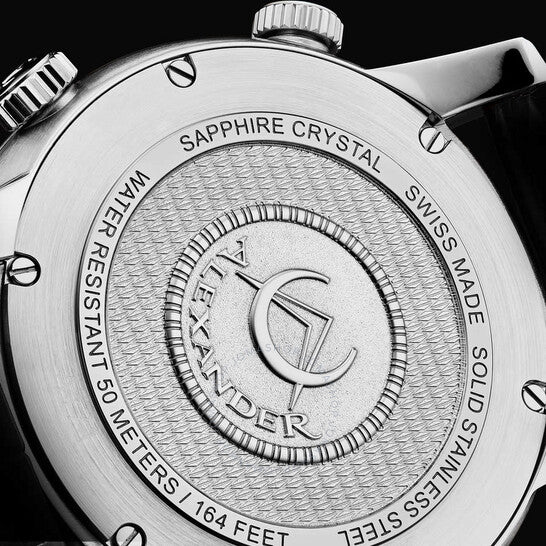 Alexander, 2 Quartz Silver Dial Men's Watch