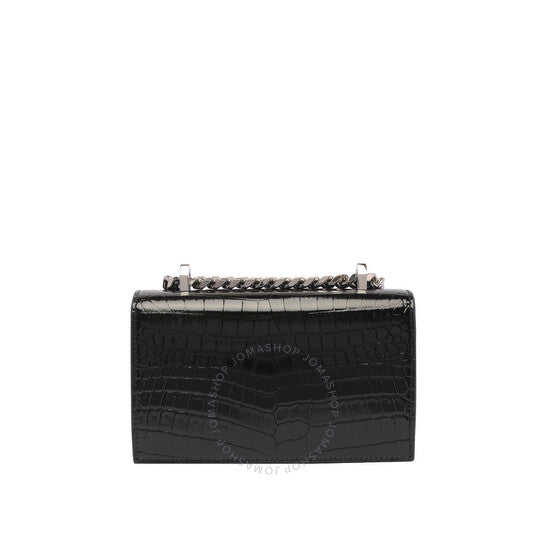 Alexander Mcqueen, Black Mini Jewelled Satchel Bag
