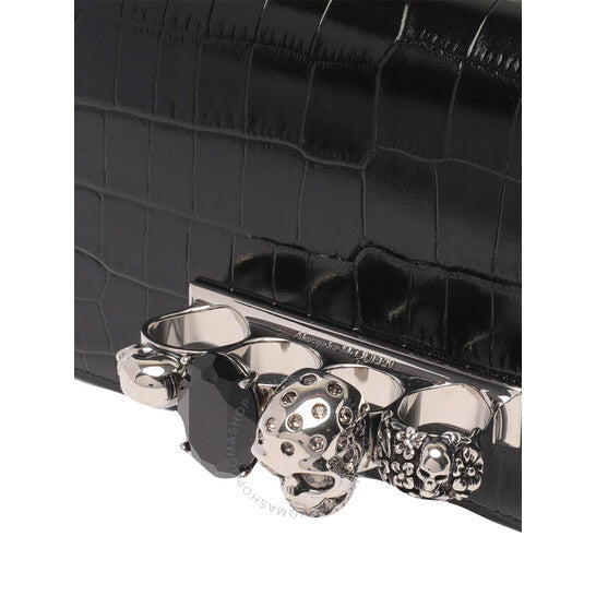 Alexander Mcqueen, Black Mini Jewelled Satchel Bag