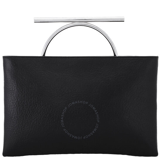 Alexander Mcqueen, Black/Silver Ladies T-bar Clutch