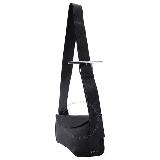 Alexander Mcqueen, Black/Silver Ladies T-bar Sling Bag