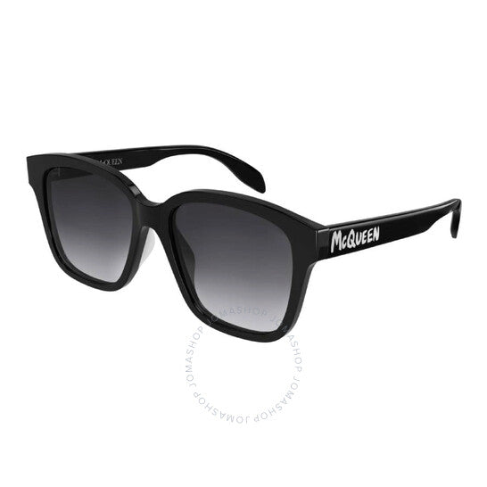 Alexander Mcqueen, Grey Gradient Square Ladies Sunglasses