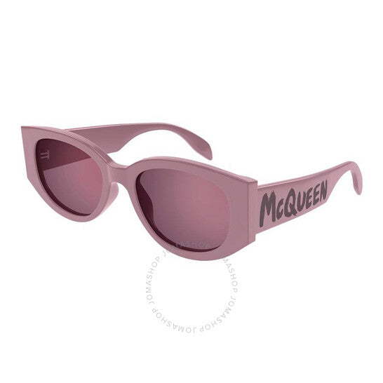 Alexander Mcqueen, Pink Gradient Oval Ladies Sunglasses