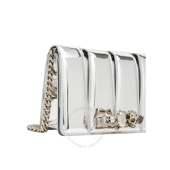 Alexander Mcqueen, Slash Chain Strap Silver Bag