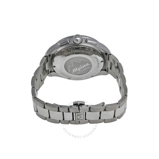 Alpina, 4 Chronograph Automatic Black Dial Steel Men's Watch