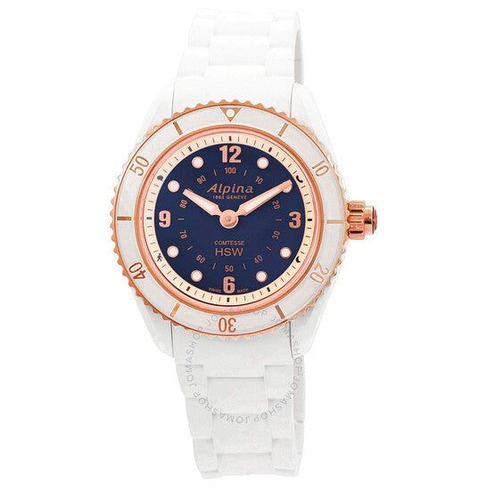 Alpina, Alarm Quartz Blue Dial Ladies Smart Watch