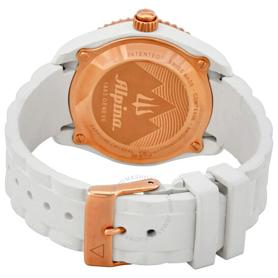 Alpina, Alarm Quartz White Dial Ladies Smart Watch