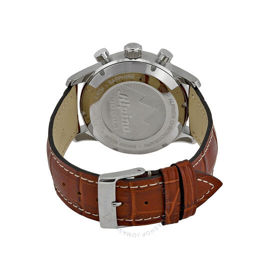 Alpina, Alpiner Chronograph Automatic Grey Dial Leather Men's Watch