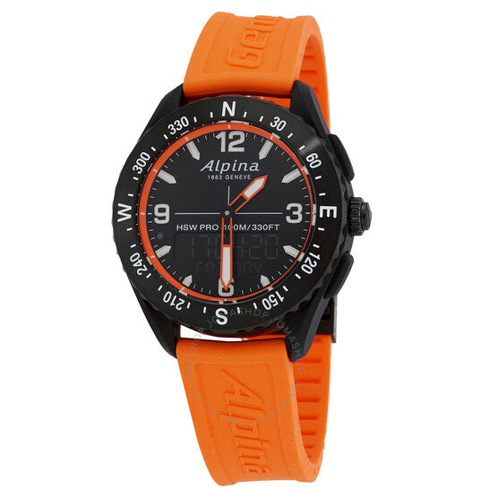 Alpina, Alpiner X Quartz Black Dial Men's Smart Watch