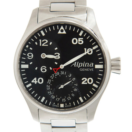 Alpina, Automatic Black Dial Black Leather Men's Watch
