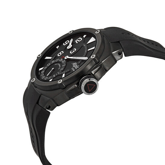 Alpina, Automatic Black Dial Black Rubber Men's Watch