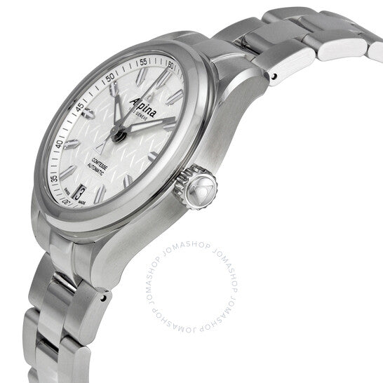 Alpina, Comtesse Automatic Guilloche Dial Stainless Steel Ladies Watch
