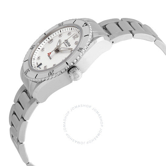 Alpina, Comtesse Quartz Diamond White Dial Ladies Watch
