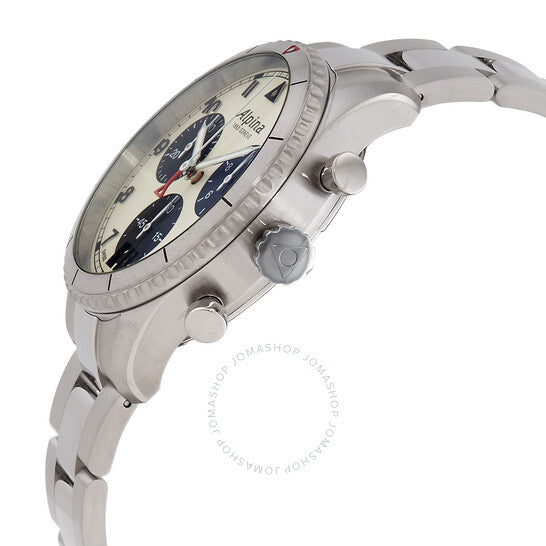 Alpina, Startimer Chronograph Quartz White Dial Men's Watch