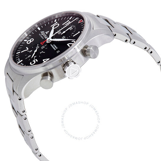 Alpina, Startimer Pilot Black Dial Chronograph Automatic Men's Watch