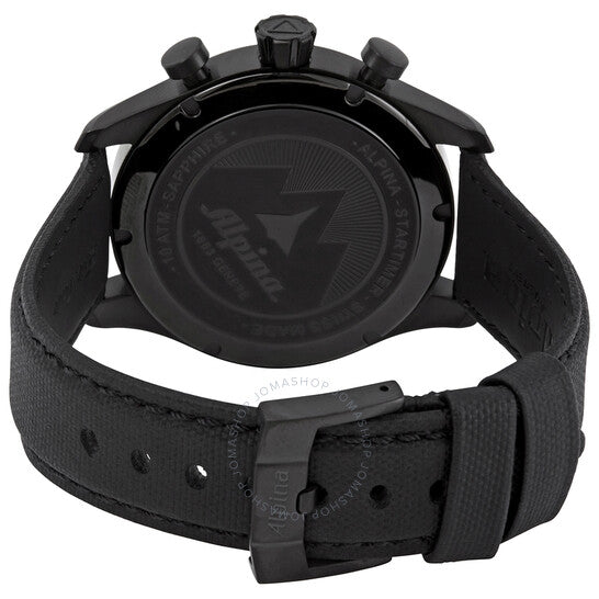 Alpina, Startimer Pilot Chronograph Black Dial Men's Watch