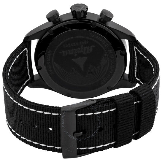 Alpina, Startimer Pilot Chronograph Quartz Black Dial Men's Watch