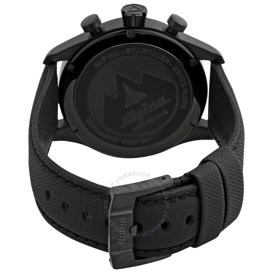 Alpina, Startimer Pilot Chronograph Quartz Black Dial Men's Watch