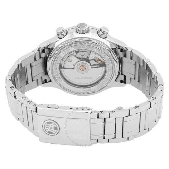 ساعة أرماند نيكوليت M02-4 كرونوغراف أوتوماتيكية للرجال بمينا فضي