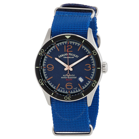 Armand Nicolet, M2H Automatic Blue Dial Men's Watch