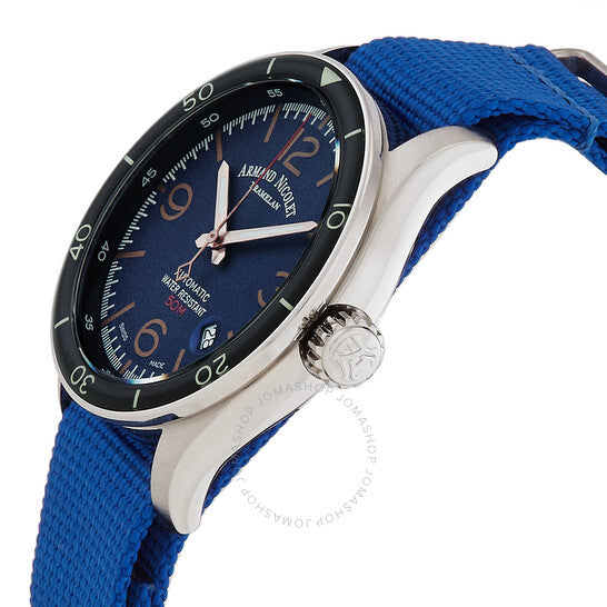 Armand Nicolet, M2H Automatic Blue Dial Men's Watch