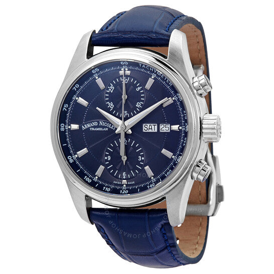 Armand Nicolet, MH2 Chronograph Automatic Dark Blue Dial Men's Watch