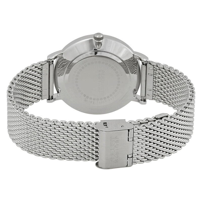 White Dial Mesh Bracelet Men's Watch