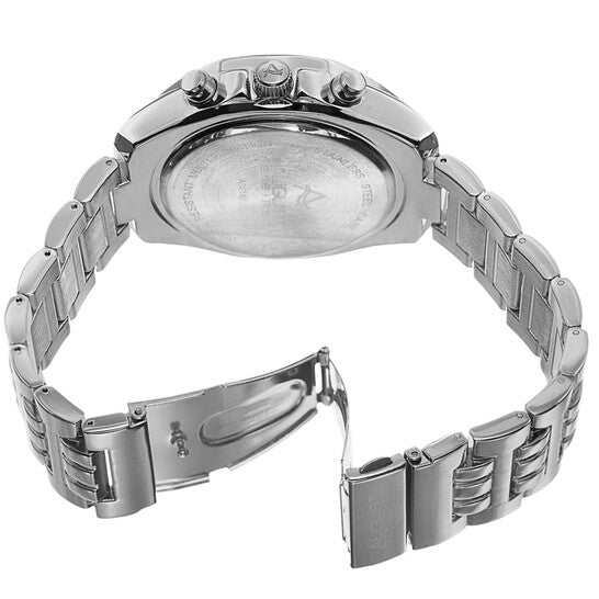 Quartz Silver Dial Silver-tone Alloy Men's Watch
