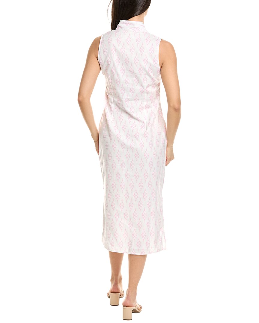 linen-blend midi tunic