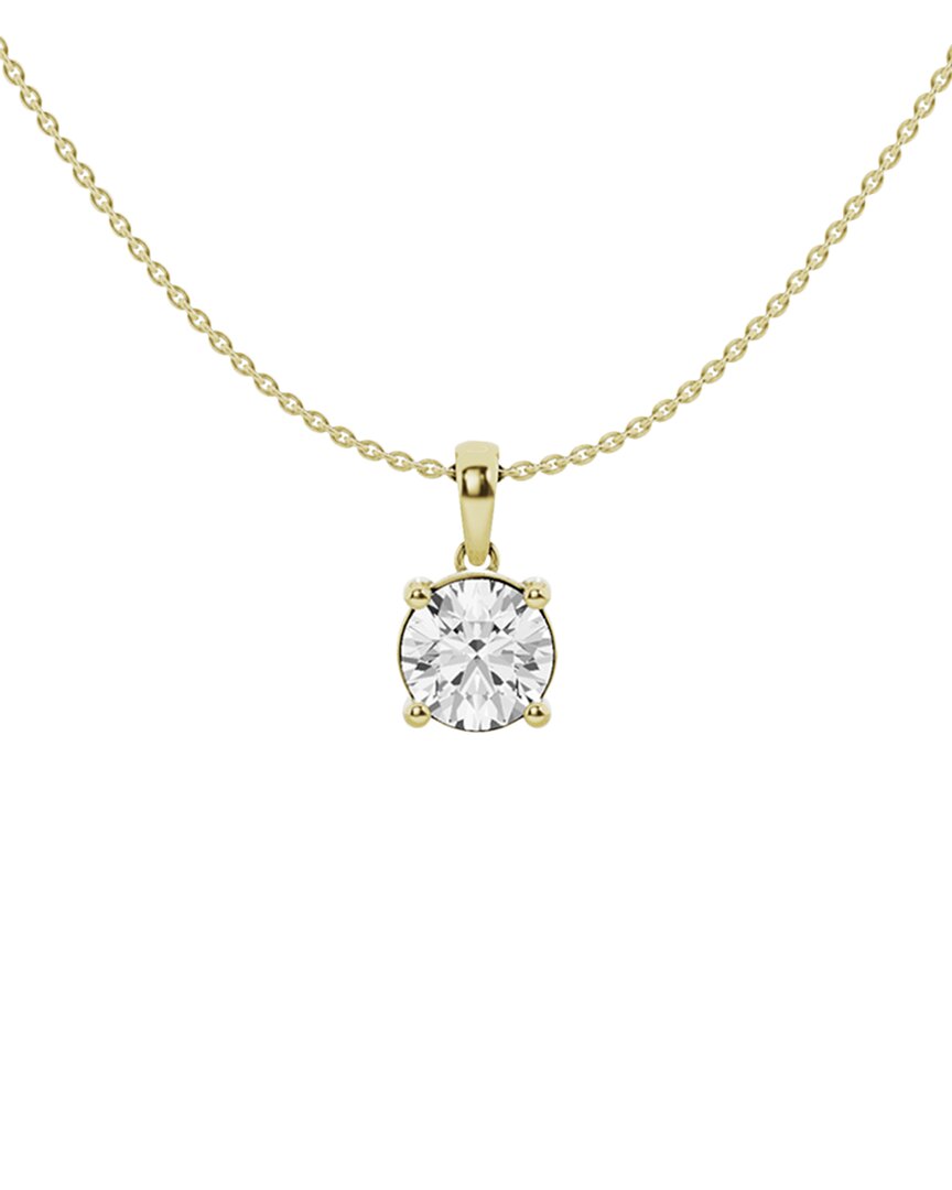14k 1.50 ct. tw. lab-grown diamond solitaire pendant necklace