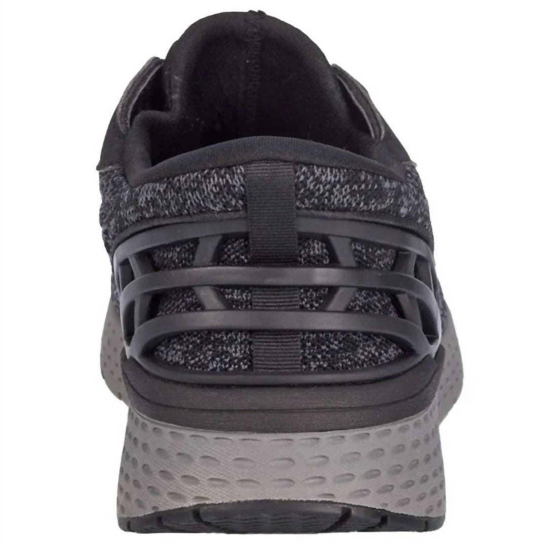 men's explore shoes in black mesh combo