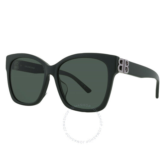 نظارات شمسية نسائية مربعة خضراء من بالنسياغا