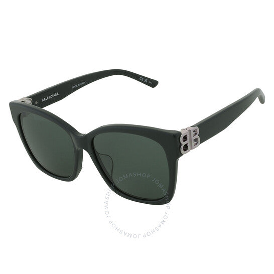 نظارات شمسية نسائية مربعة خضراء من بالنسياغا