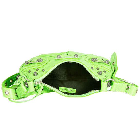 Le Cagole XS Shoulder Bag In Acid Green