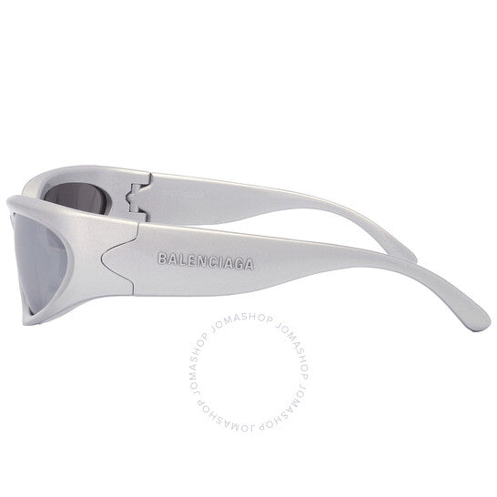 نظارات شمسية رجالية من بالنسياغا، فضية عاكسة