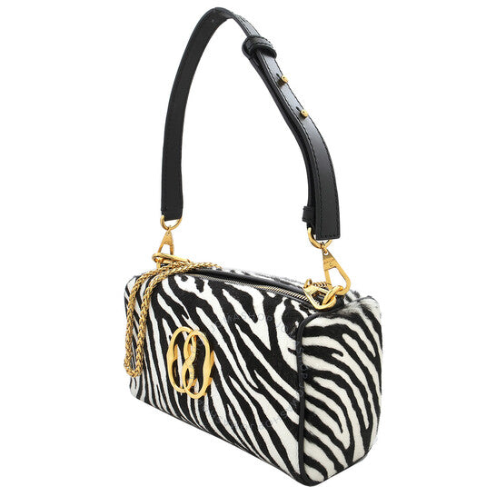 Bally, Emblem Rox Logo Plaque Leather Shoulder Bag