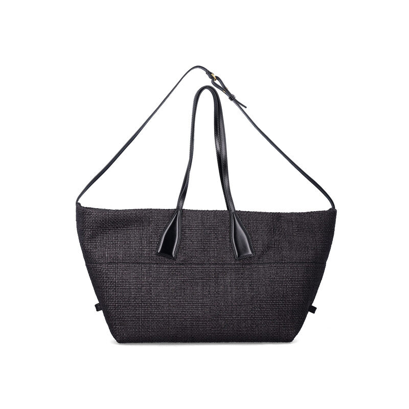Track Tote Raffia Medium