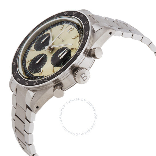 Baltic, Tricompax Chronograph Hand Wind White Dial Men's Watch
