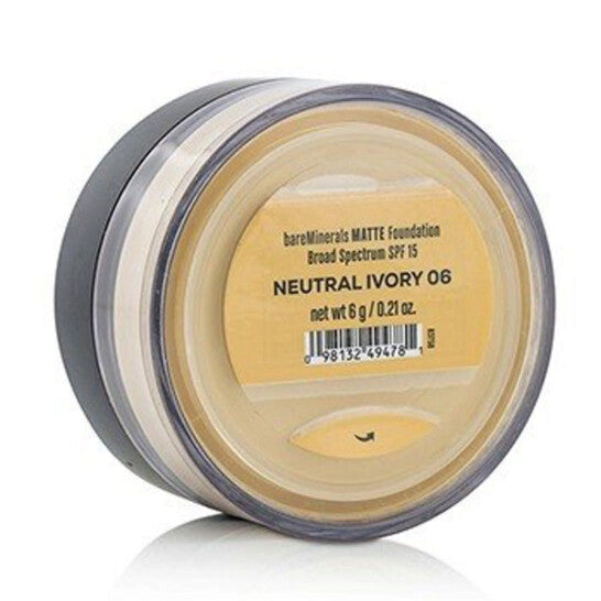 Bareminerals, Loose Powder Matte Foundation Neutral Ivory (6) 0.21 oz