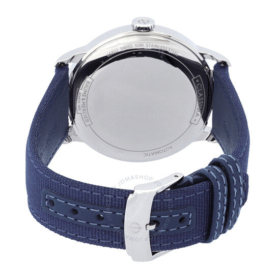 ساعة بوم إي ميرسييه كلاسيما أوتوماتيكية للرجال بمينا رمادي