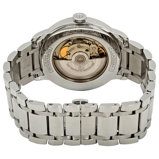 ساعة بوم إي ميرسييه كلاسيما أوتوماتيكية للرجال بمينا فضي