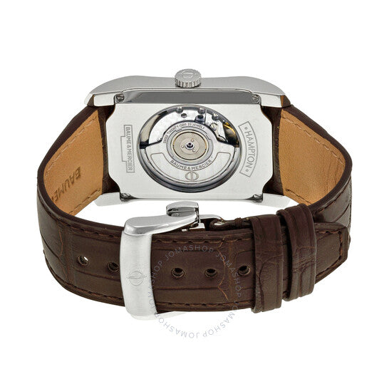 Baume Et Mercier, Classima Silver Dial Brown Leather Watch MOA