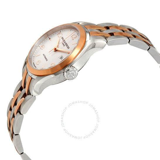 Baume Et Mercier, Clifton Two Tone Automatic Silver Dial Ladies Watch