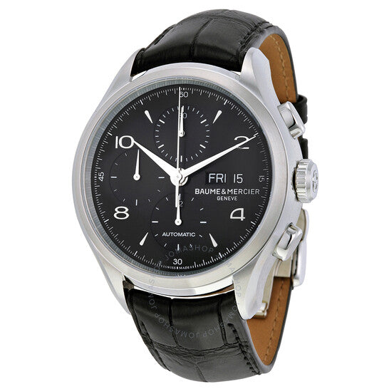 Baume Et Mercier, Clifton Automatic Chronograph Black Dial Men's Watch 10211