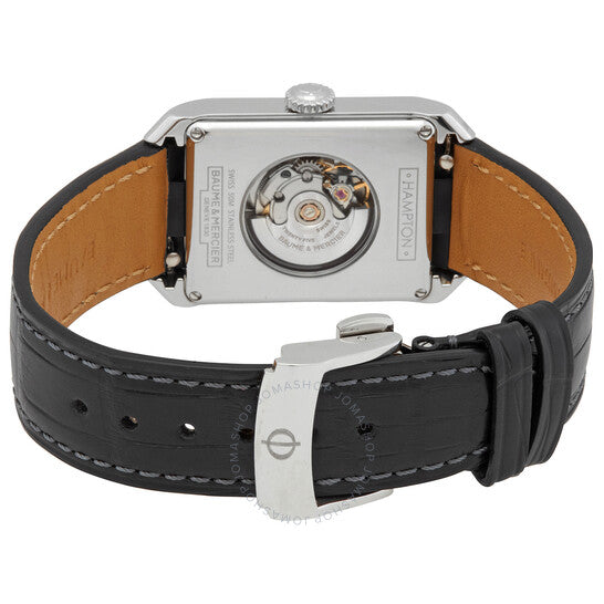 ساعة بوم إي ميرسييه هامبتون أوتوماتيكية للرجال بمينا فضي